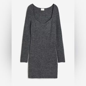 H&M Charcoal Knit Dress